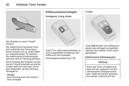 2013-2014 Chevrolet Cruze Owner's Manual | German