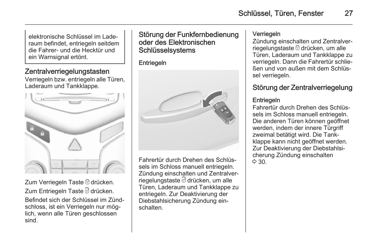 2013-2014 Chevrolet Cruze Owner's Manual | German