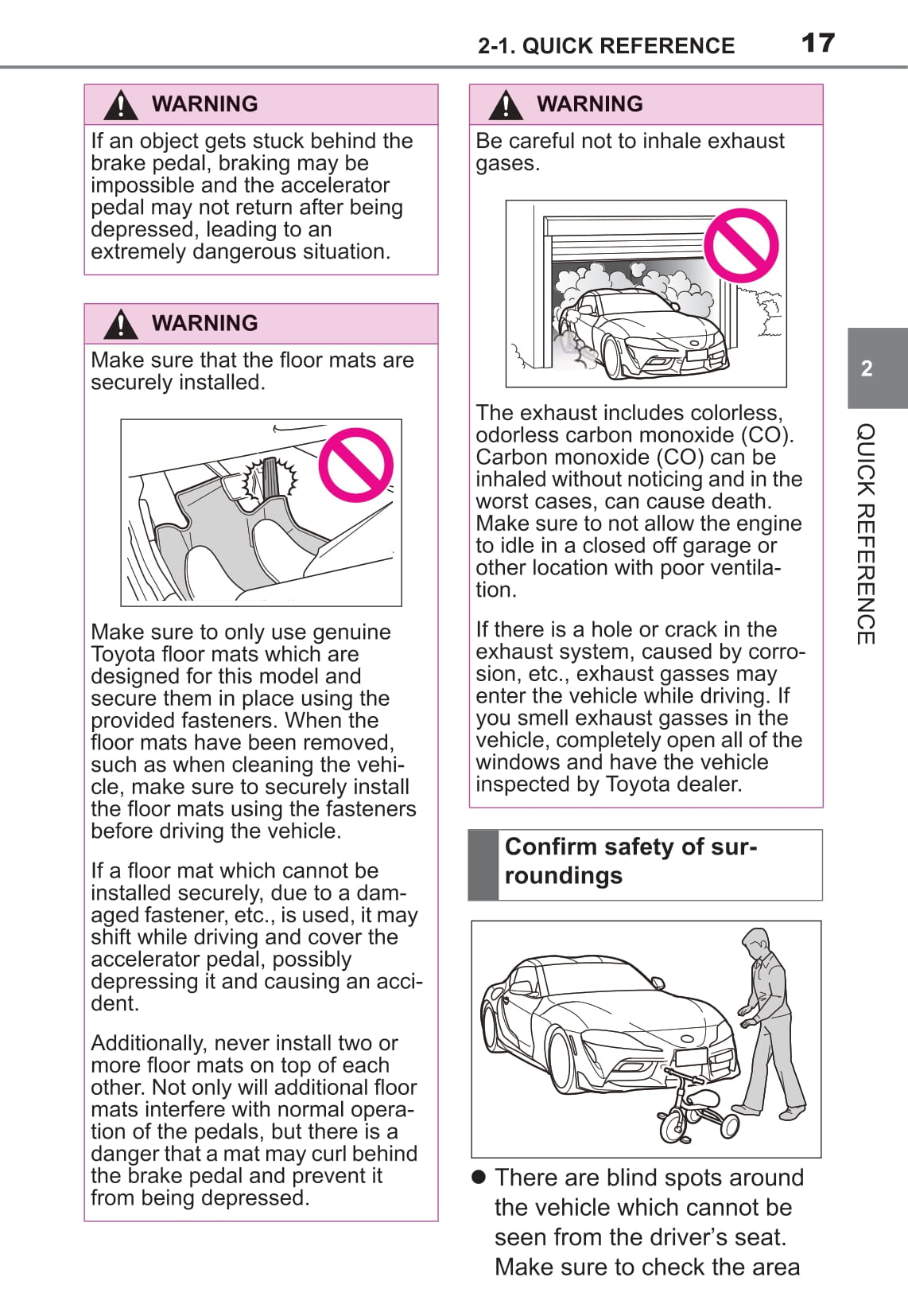 2021 Toyota Supra Owner's Manual | English