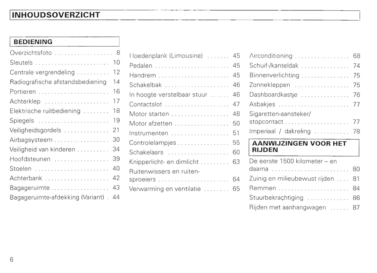 1994-1999 Volkswagen Polo/Variant Gebruikershandleiding | Nederlands