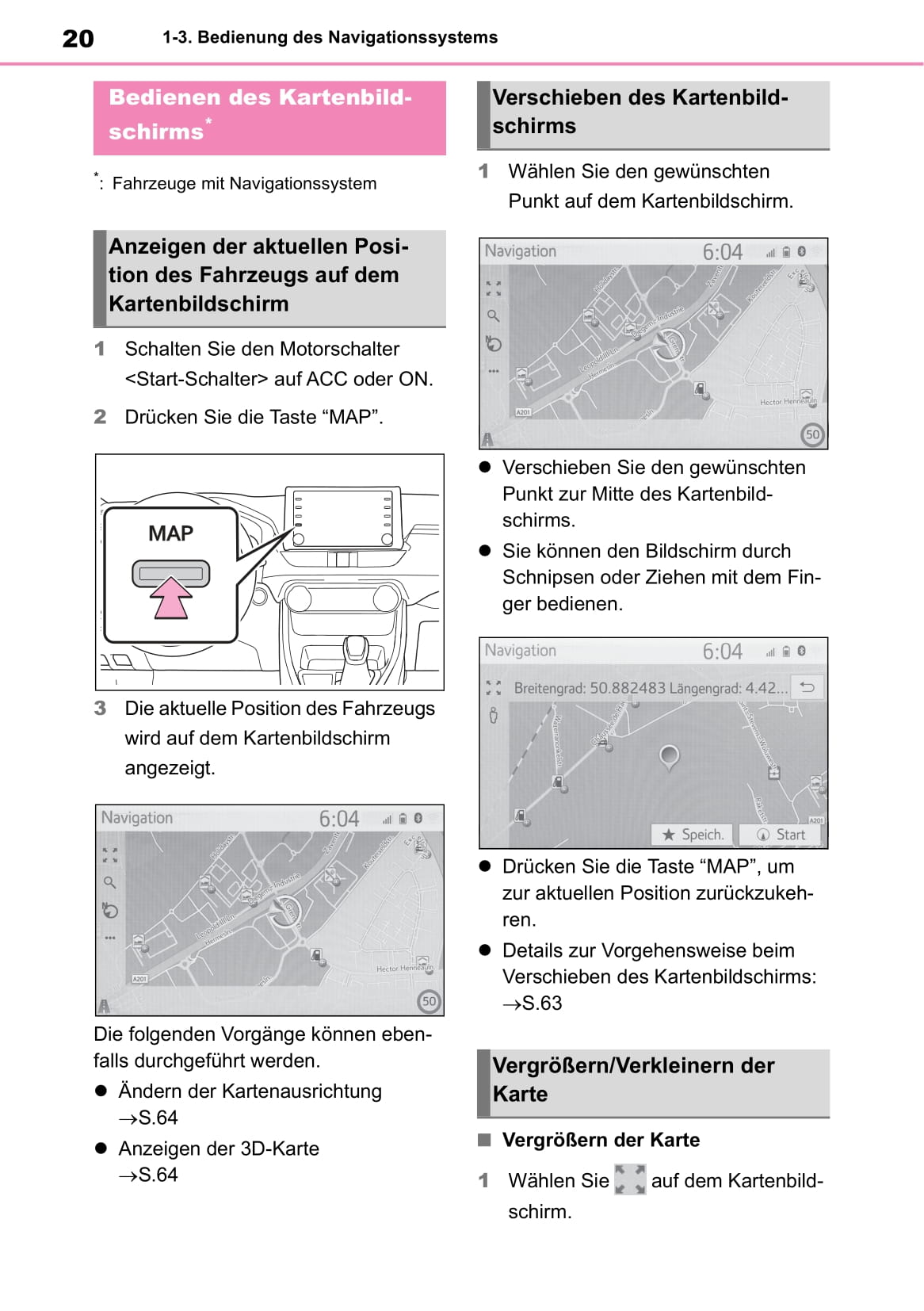 Toyota Touch Multimedia & Navigation Bedienungsanleitung 2019 - 2020