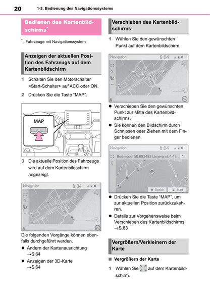 Toyota Touch Multimedia & Navigation Bedienungsanleitung 2019 - 2020