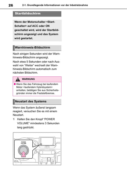 Toyota Touch Multimedia & Navigation Bedienungsanleitung 2019 - 2020