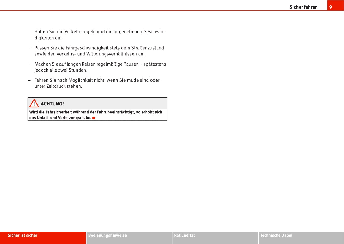 2008-2009 Seat Leon Owner's Manual | German