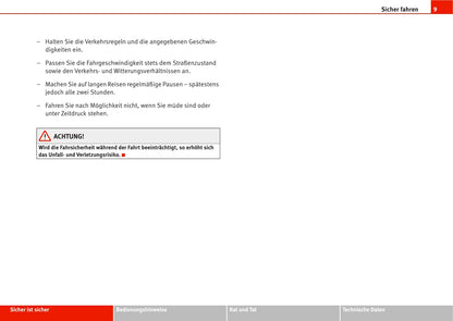 2008-2009 Seat Leon Owner's Manual | German