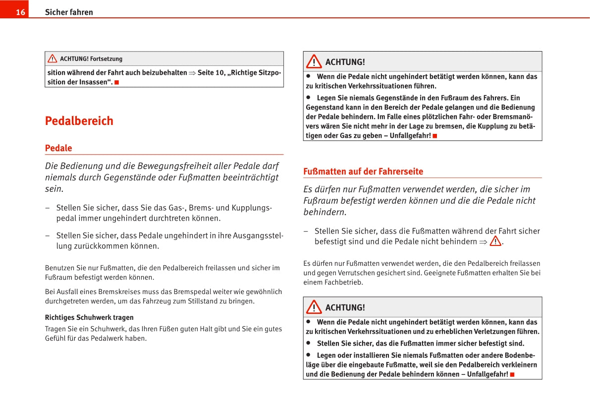 2008-2009 Seat Leon Owner's Manual | German