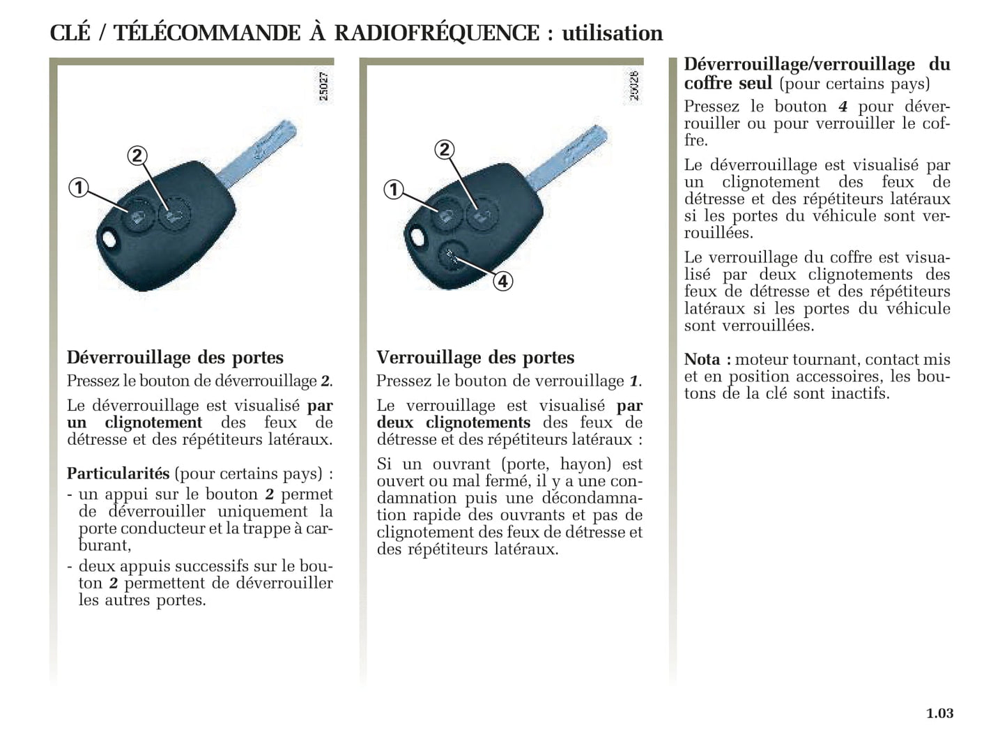 2005-2006 Renault Clio Owner's Manual | French