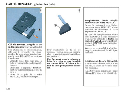 2005-2006 Renault Clio Owner's Manual | French