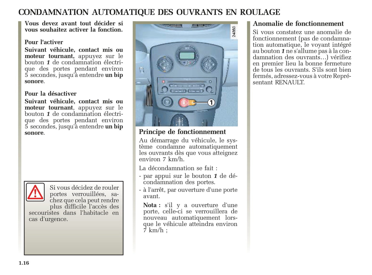 2005-2006 Renault Clio Owner's Manual | French