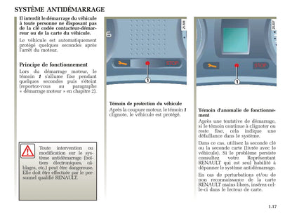 2005-2006 Renault Clio Owner's Manual | French