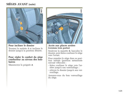 2005-2006 Renault Clio Owner's Manual | French