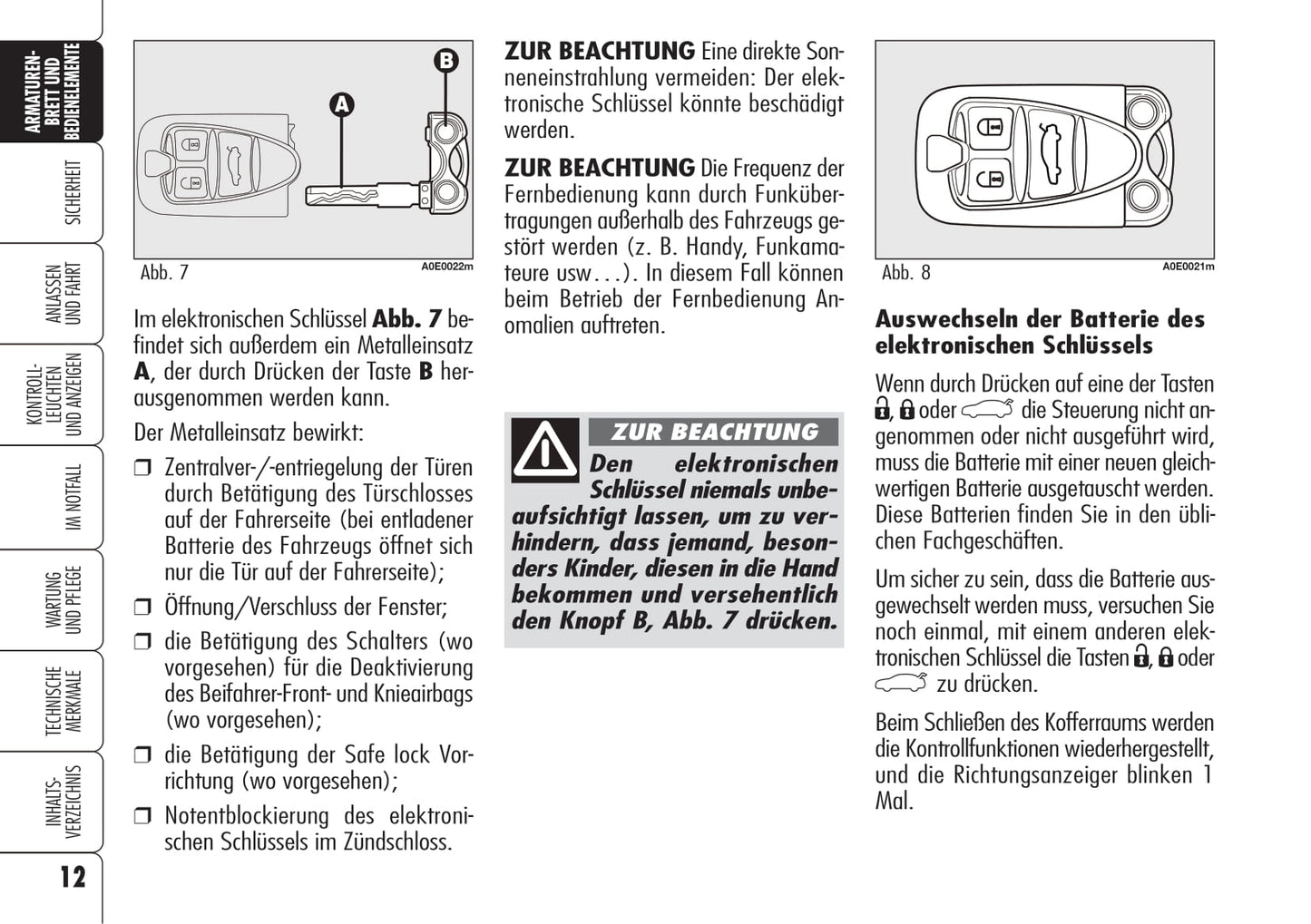 2005-2008 Alfa Romeo 159 Gebruikershandleiding | Duits