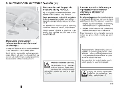 2012-2013 Renault Espace Owner's Manual | Polish