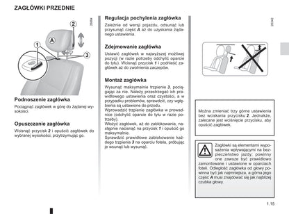 2012-2013 Renault Espace Owner's Manual | Polish