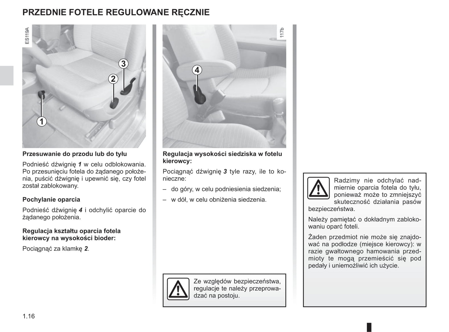 2012-2013 Renault Espace Owner's Manual | Polish