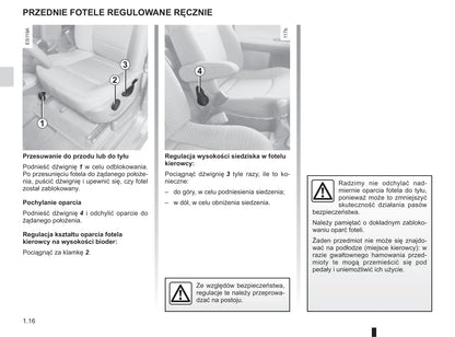 2012-2013 Renault Espace Owner's Manual | Polish