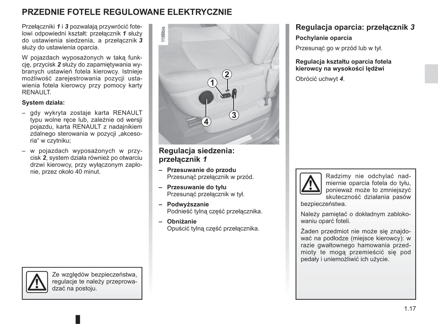 2012-2013 Renault Espace Owner's Manual | Polish