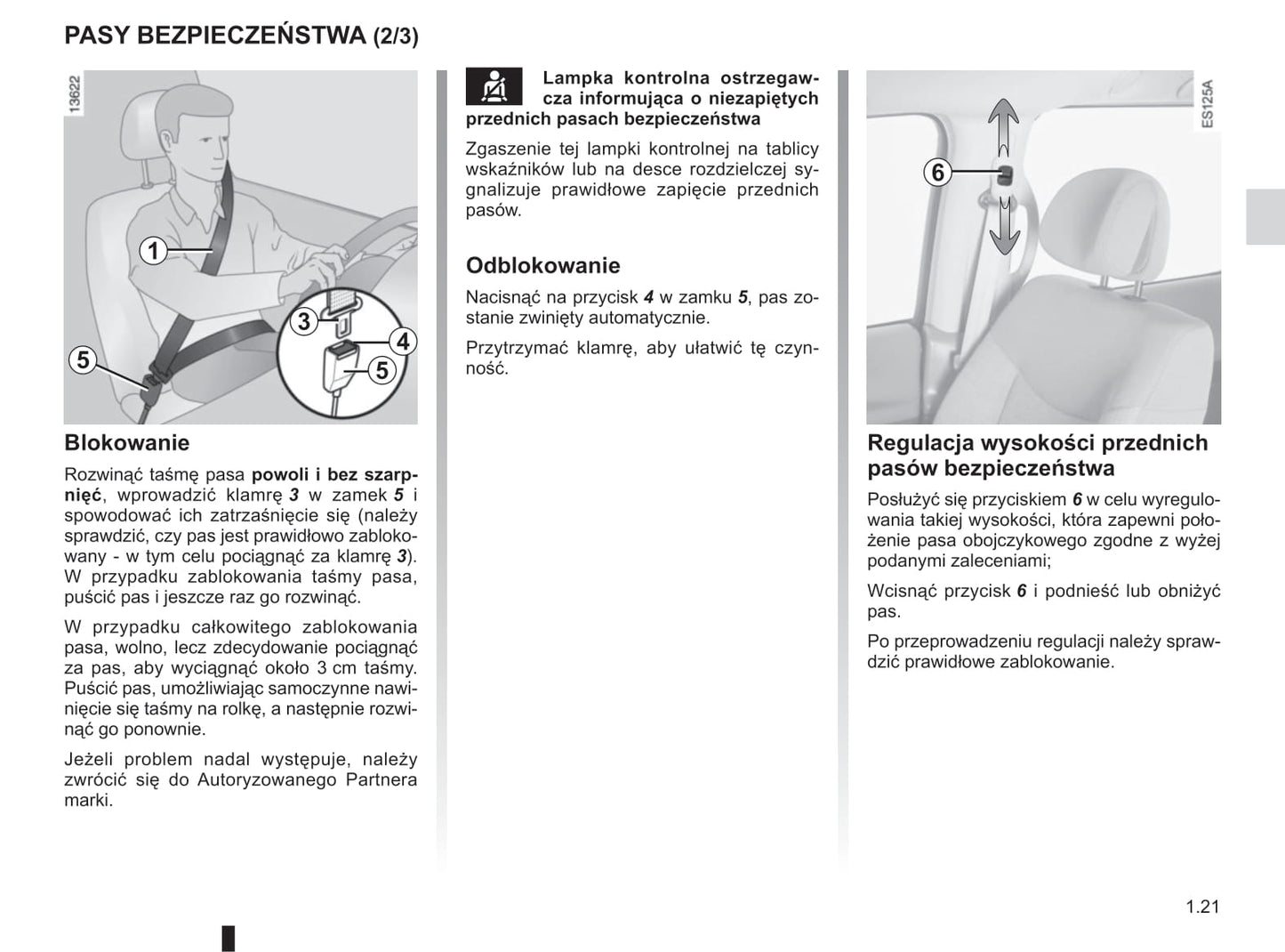 2012-2013 Renault Espace Owner's Manual | Polish