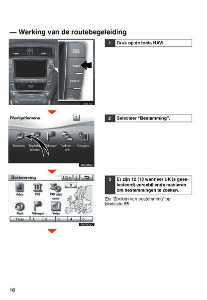 Lexus IS F/IS250/IS200d/IS220d Navigatiesysteem Handleiding 2010