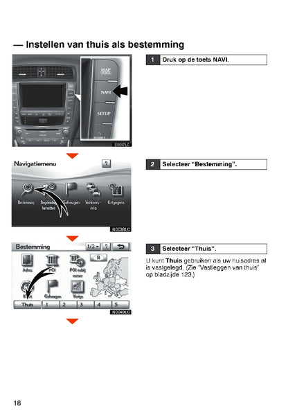 Lexus IS F/IS250/IS200d/IS220d Navigatiesysteem Handleiding 2010