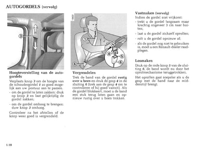 2000-2001 Renault Trafic Owner's Manual | Dutch