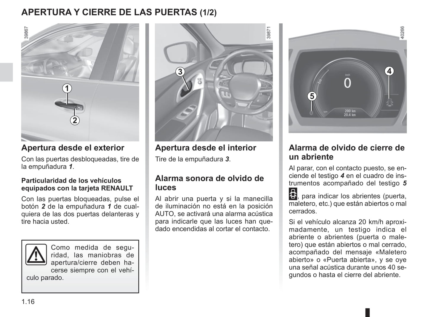 2018-2019 Renault Kadjar Owner's Manual | Spanish