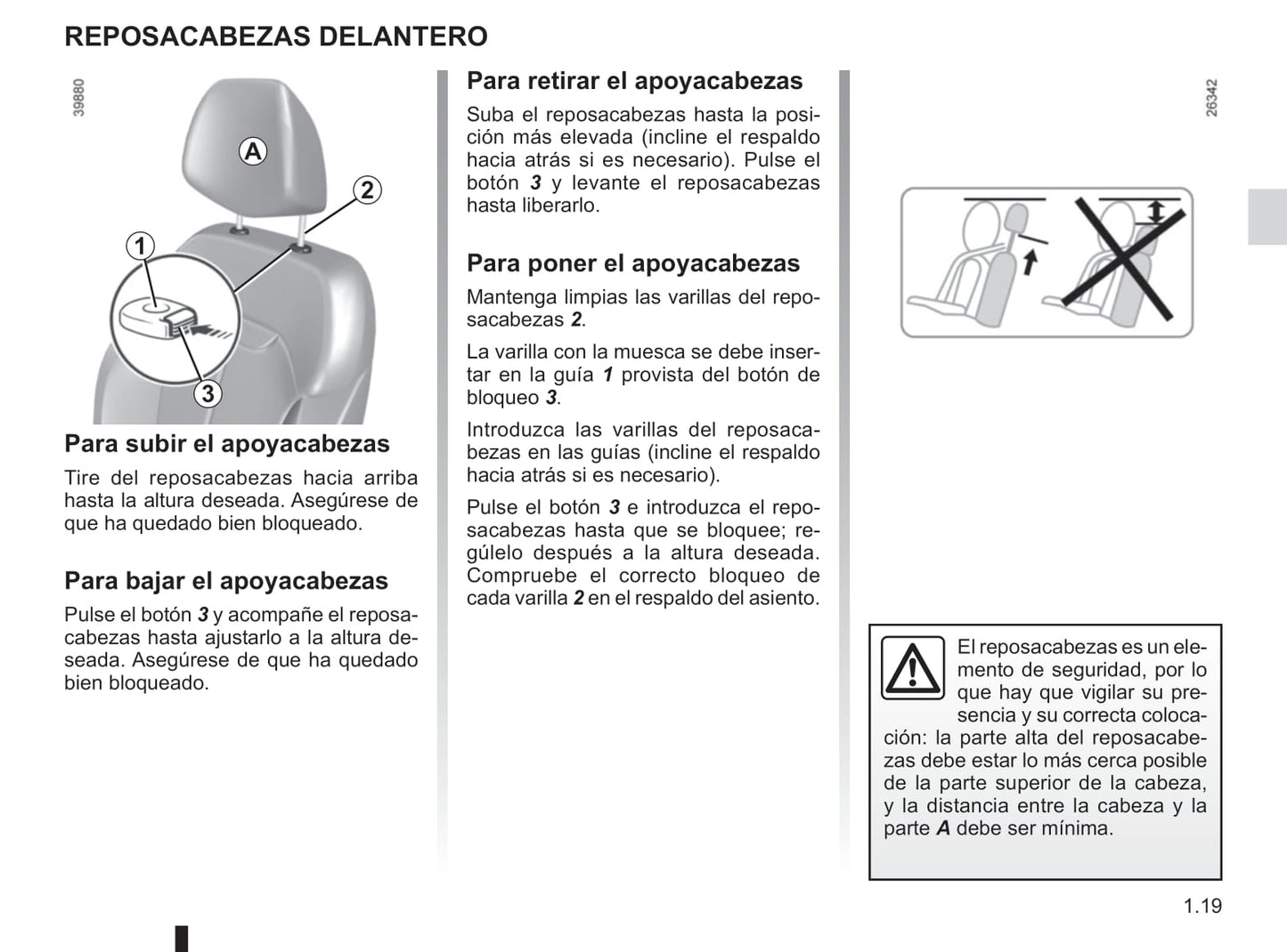 2018-2019 Renault Kadjar Owner's Manual | Spanish