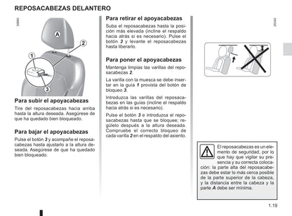 2018-2019 Renault Kadjar Owner's Manual | Spanish