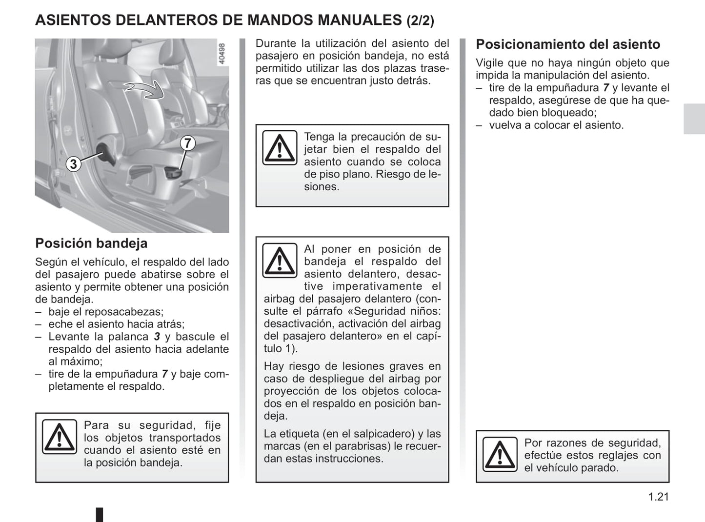 2018-2019 Renault Kadjar Owner's Manual | Spanish