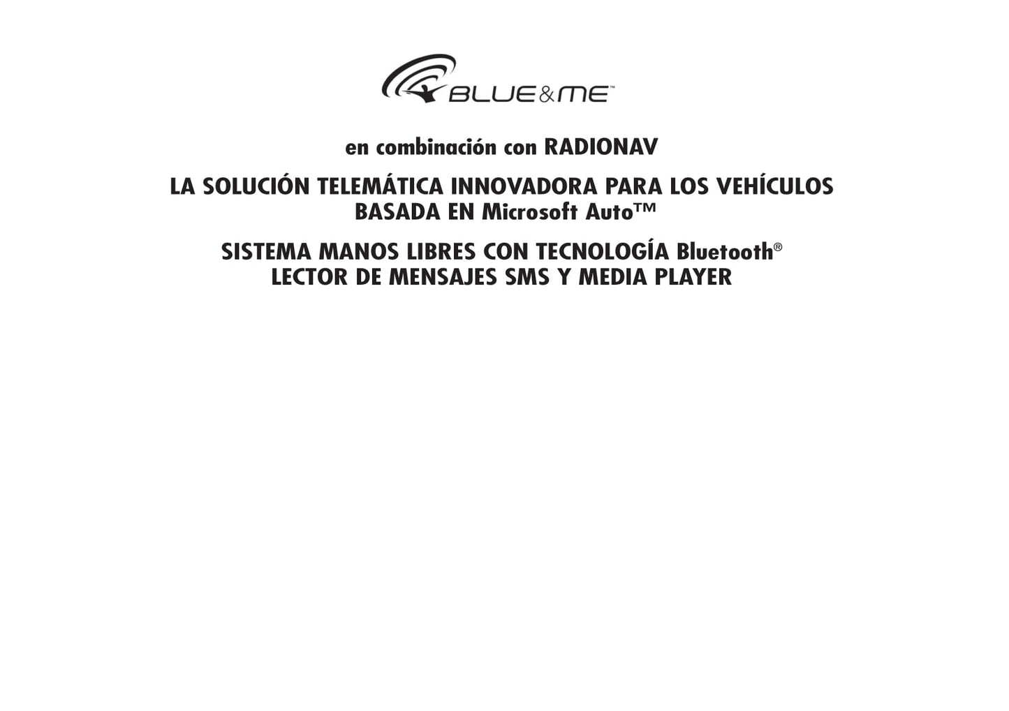 Alfa Romeo Blue&Me en Combinación con Radionav Instrucciones 2011