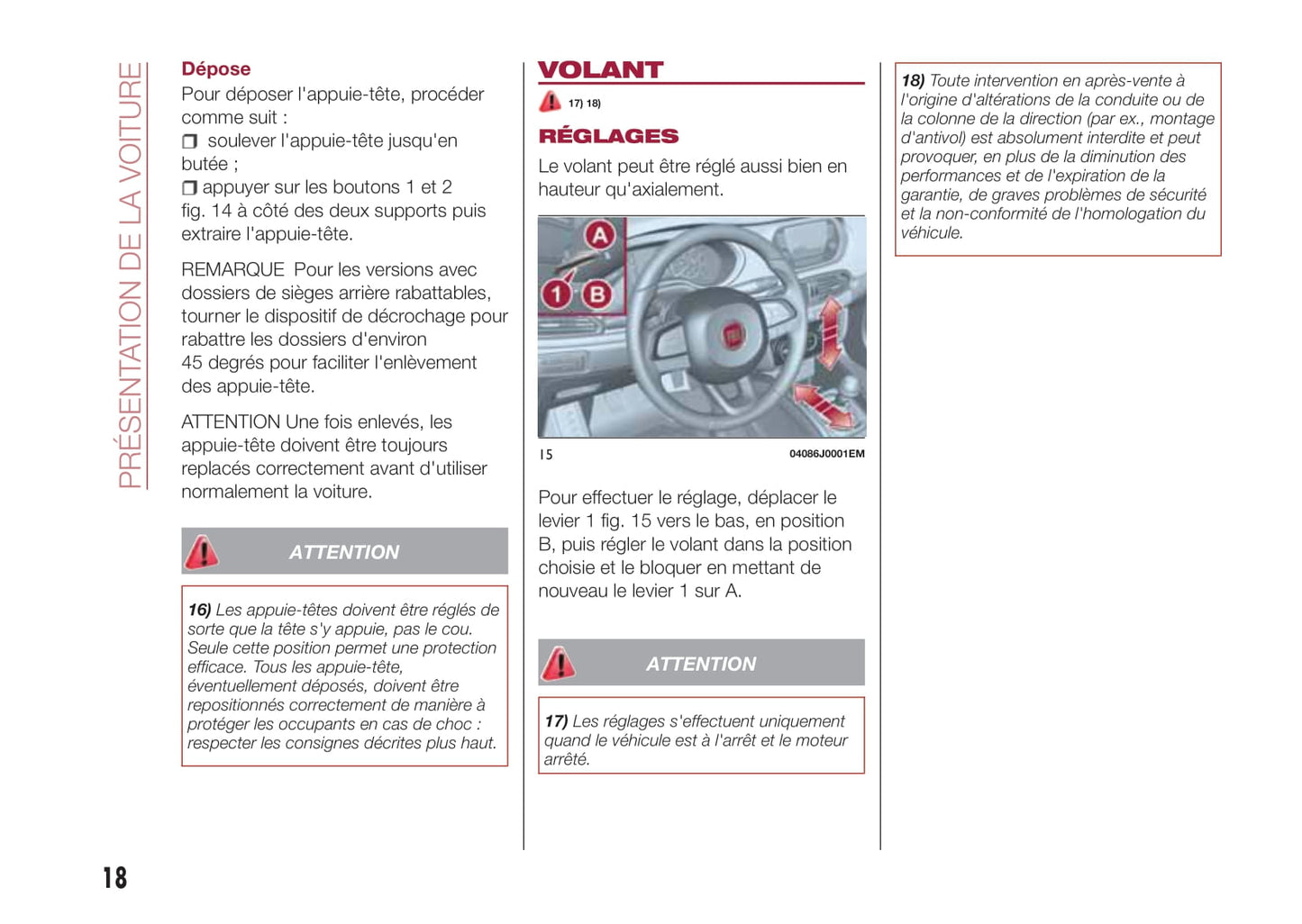 2017-2018 Fiat Tipo 4 Doors Gebruikershandleiding | Frans