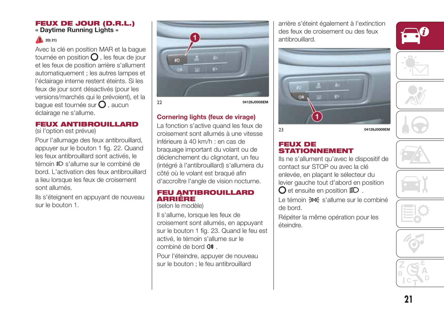 2017-2018 Fiat Tipo 4 Doors Gebruikershandleiding | Frans