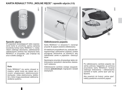 2015-2016 Renault Mégane Owner's Manual | Polish