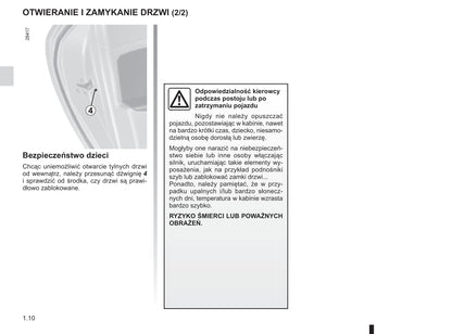 2015-2016 Renault Mégane Owner's Manual | Polish