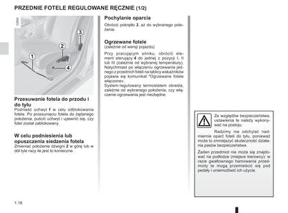 2015-2016 Renault Mégane Owner's Manual | Polish