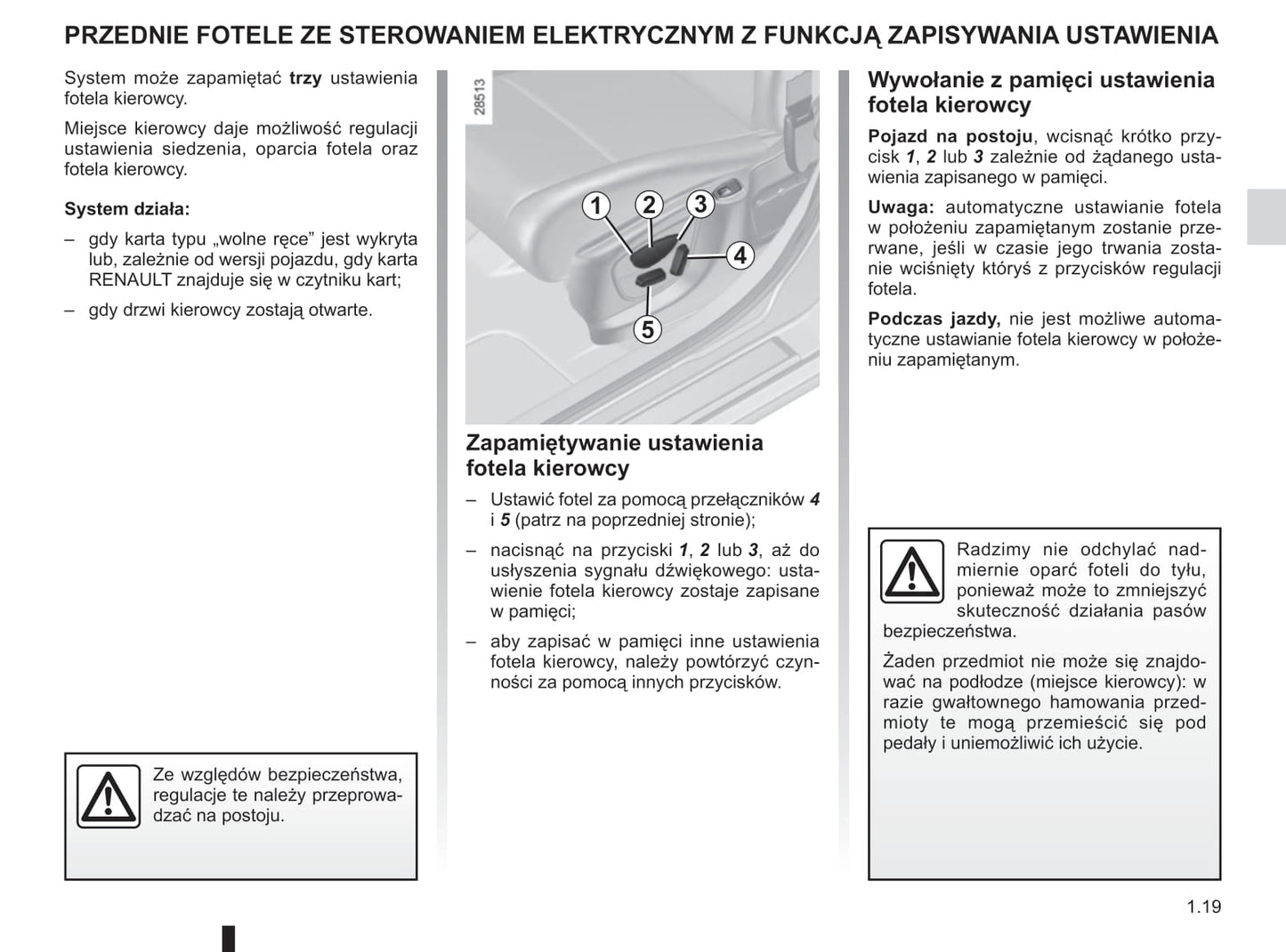 2015-2016 Renault Mégane Owner's Manual | Polish