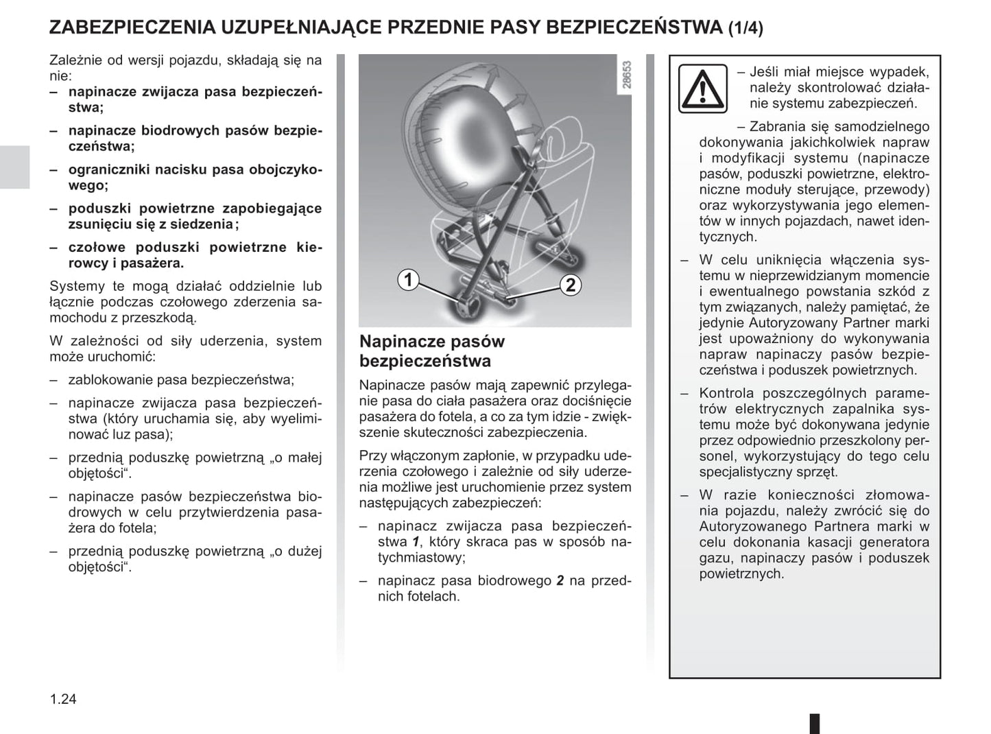 2015-2016 Renault Mégane Owner's Manual | Polish