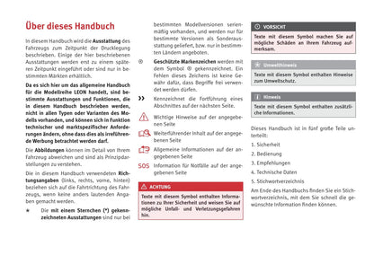 2011-2012 Seat Leon Owner's Manual | German