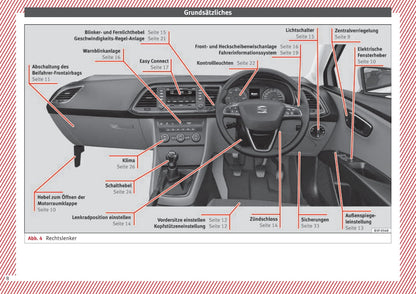 2011-2012 Seat Leon Owner's Manual | German