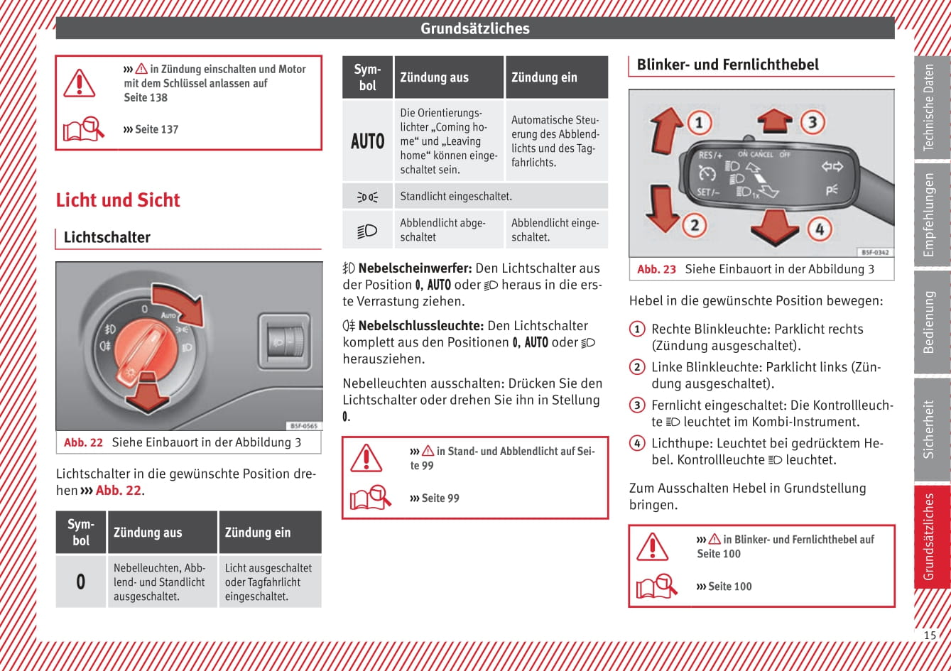 2011-2012 Seat Leon Owner's Manual | German