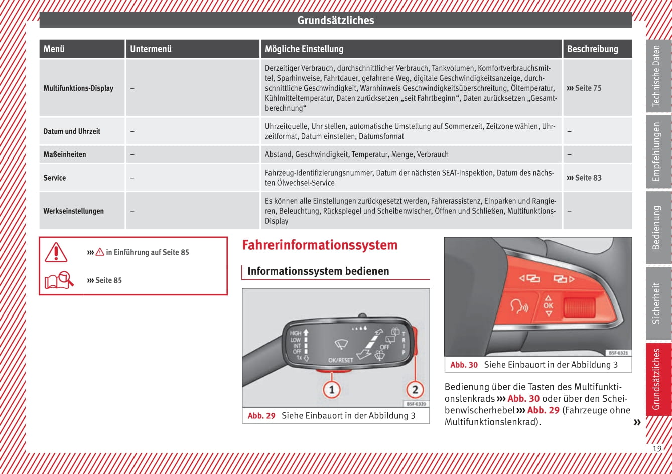 2011-2012 Seat Leon Owner's Manual | German