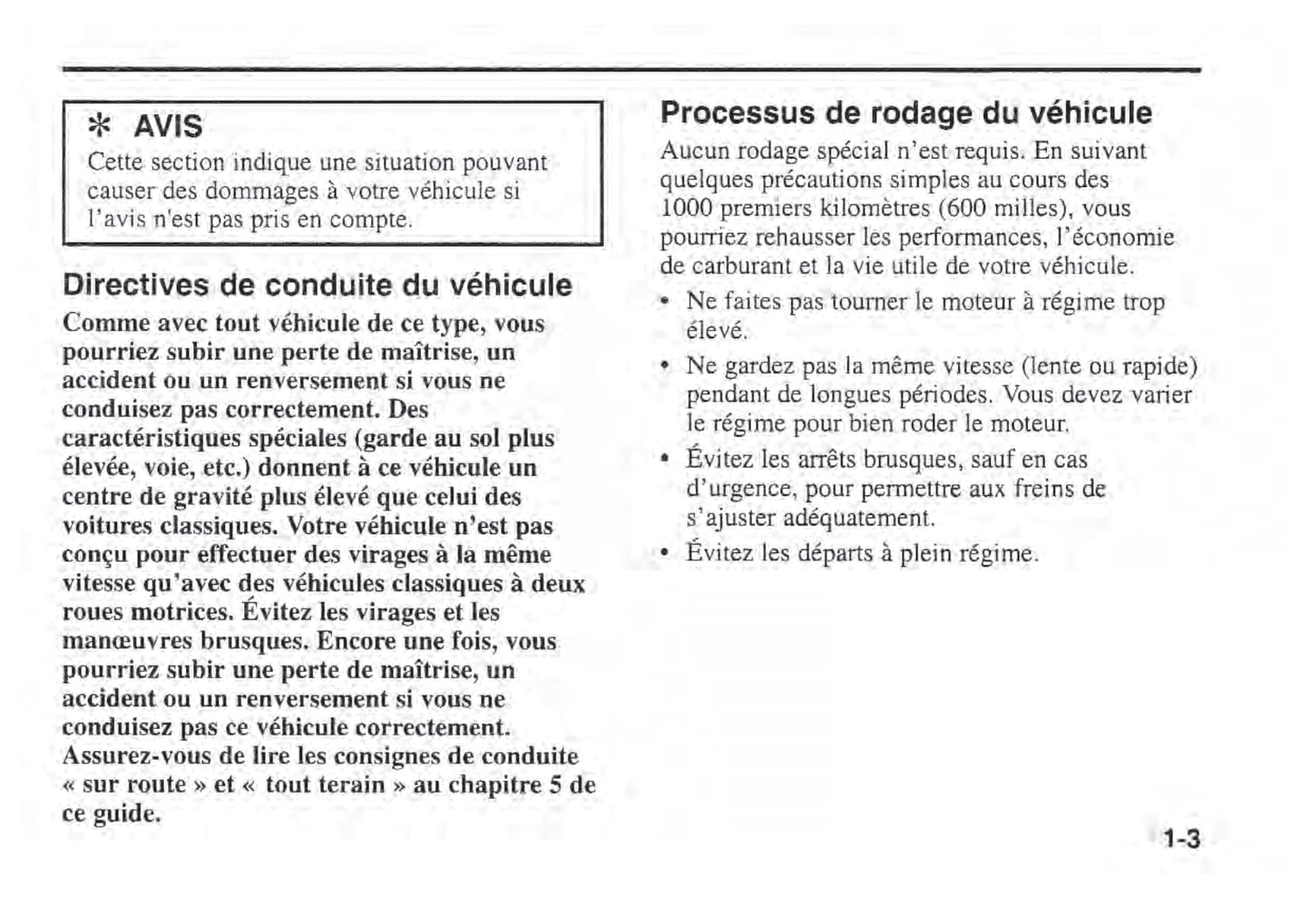 2002 Kia Sportage Owner's Manual | French