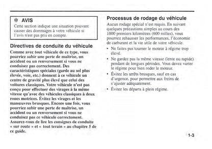 2002 Kia Sportage Owner's Manual | French