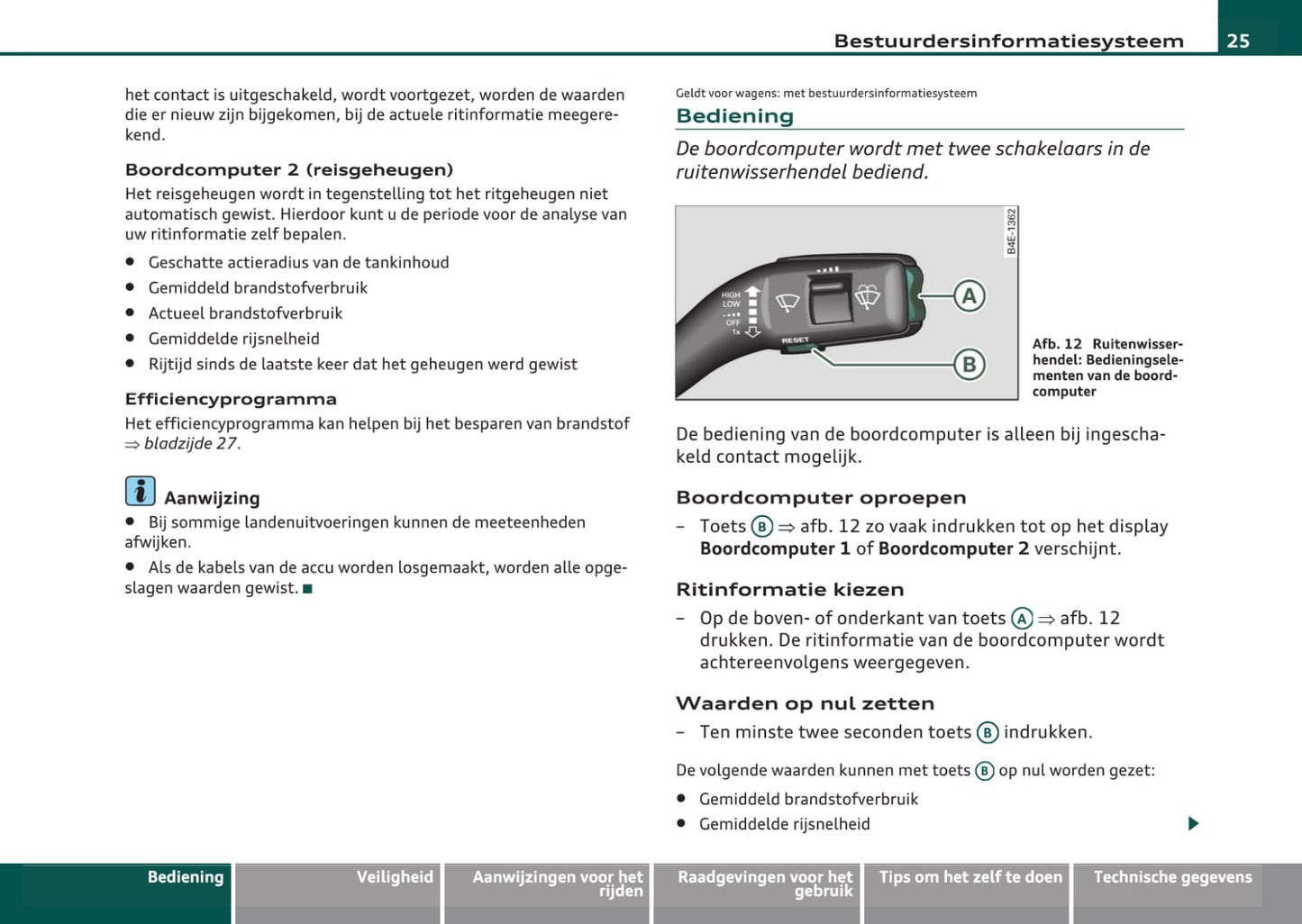 2008-2013 Audi A3 Manuel du propriétaire | Néerlandais