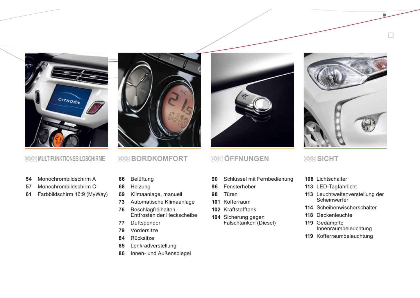 2009-2014 Citroën DS3 Manuel du propriétaire | Allemand