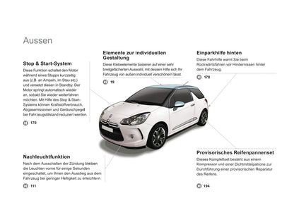 2009-2014 Citroën DS3 Manuel du propriétaire | Allemand