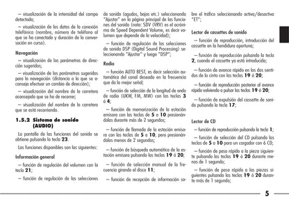 Alfa Romeo 166 Ics Integrated Control System Instrucciones 2004 - 2008