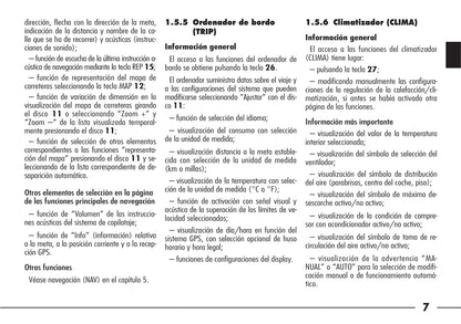 Alfa Romeo 166 Ics Integrated Control System Instrucciones 2004 - 2008