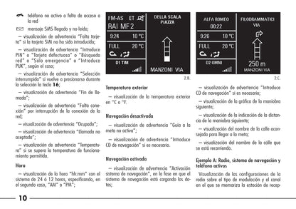 Alfa Romeo 166 Ics Integrated Control System Instrucciones 2004 - 2008