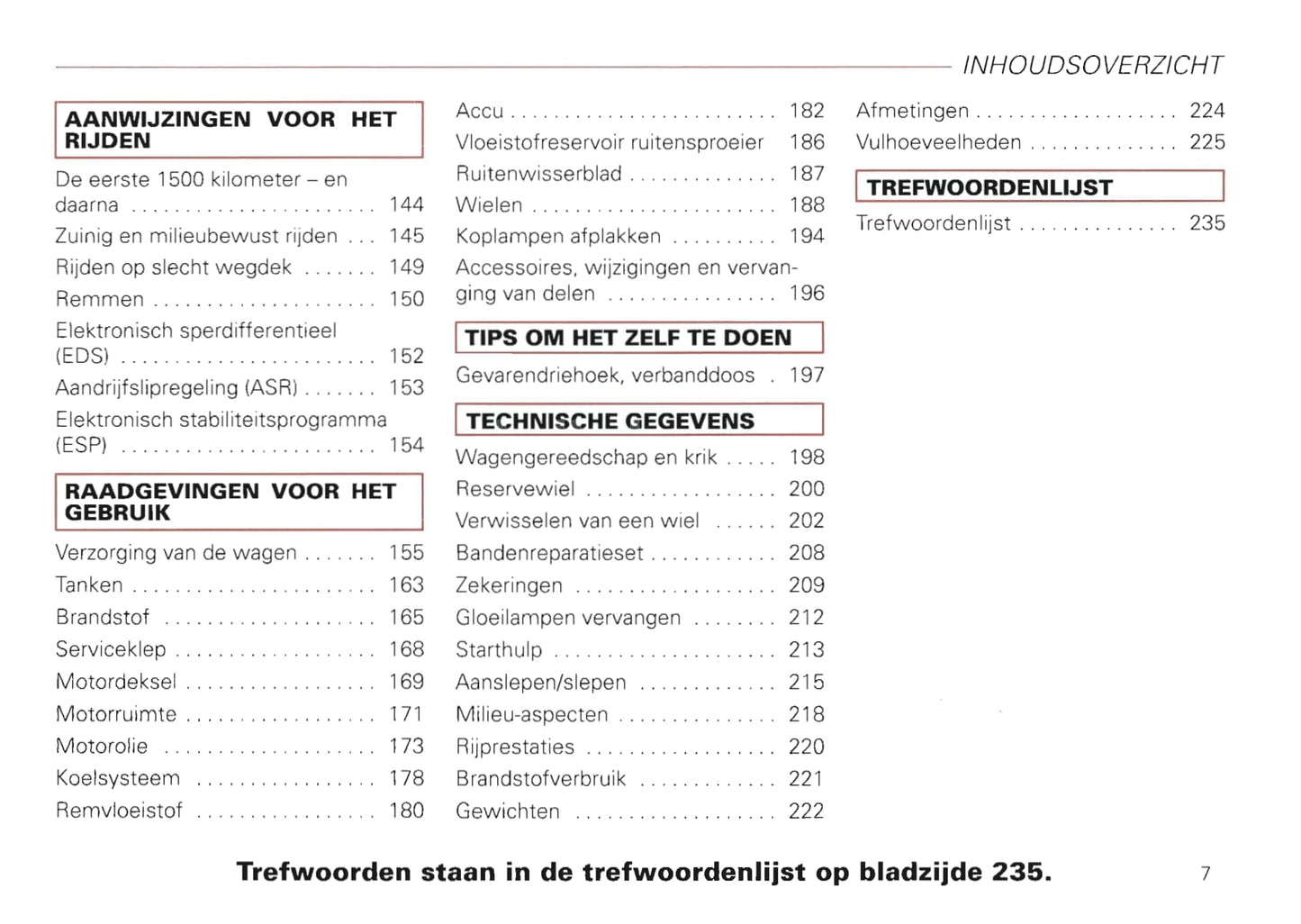 2000-2008 Audi A2 Owner's Manual | Dutch